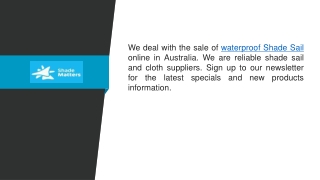 Waterproof Shade Sails in Brisbane