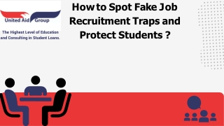 Avoid A Bunch of Fake Job Recruiters and loan Personal Finances- United Aid Grou
