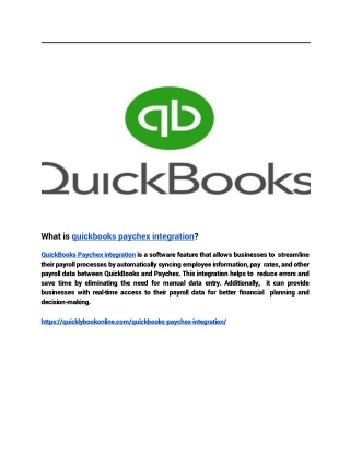 What is quickbooks paychex integration (4)