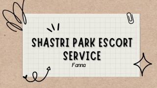 Shastri Park Escort Service