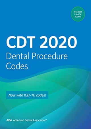 (pdf)full ‹download› CDT 2020: Dental Procedure Codes (Practical Guide)