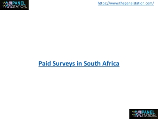 Paid Surveys in South Africa