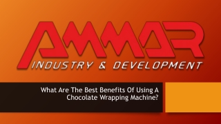 Benefits Of Using A Chocolate Wrapping Machine