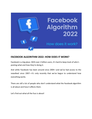 FACEBOOK ALGORITHM 2022_ HOW DOES IT WORK_