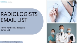 Radiologists Email List