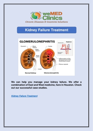 Kidney Failure Treatment