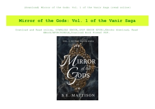 (Download) Mirror of the Gods Vol. 1 of the Vanir Saga {read online}