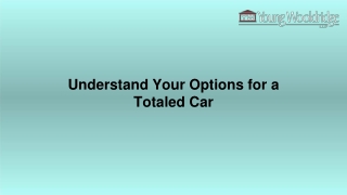 Understand Your Options for a Totaled Car
