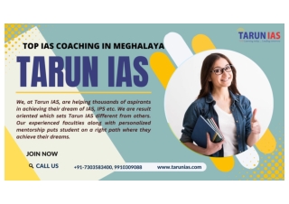 Top IAS Coaching In Meghalaya