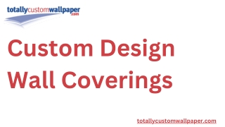 custom design wall coverings