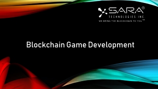 blockchain game development