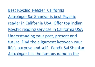 Best Psychic Reader California