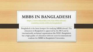 MBBS IN BANGLADESH