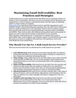 Maximizing Email Deliverability: Best Practices and Strategies