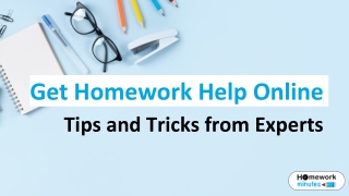 Get Homework Help Online – Tips and Tricks from Experts