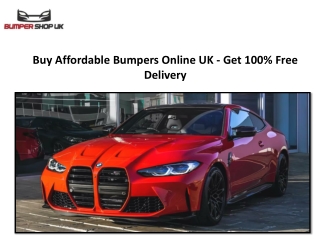 Buy Affordable Bumpers Online UK - Get 100% Free Delivery