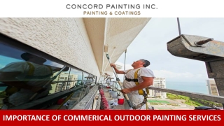 Importance of Commerical Outdoor Painting Services