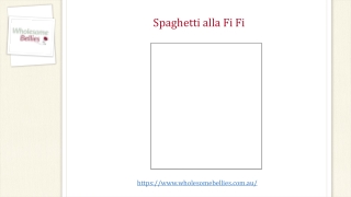 Spaghetti alla Fi Fi