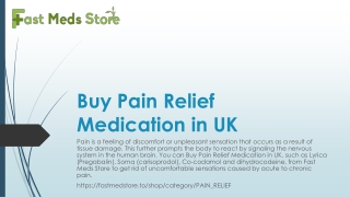 Buy Pain Relief Medication in UK
