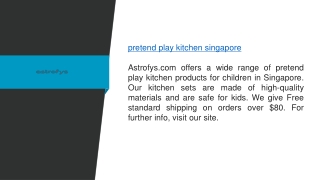 Pretend Play Kitchen Singapore  Astrofys.com