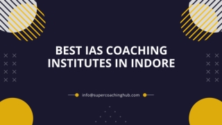 Best IAS Coaching Institutes In Indore