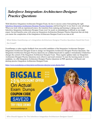Salesforce Integration-Architecture-Designer Practice Questions