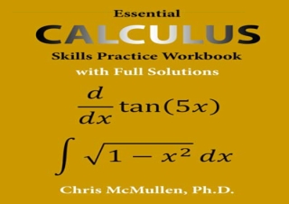 FULL DOWNLOAD (PDF) Essential Calculus Skills Practice Workbook with Full Soluti