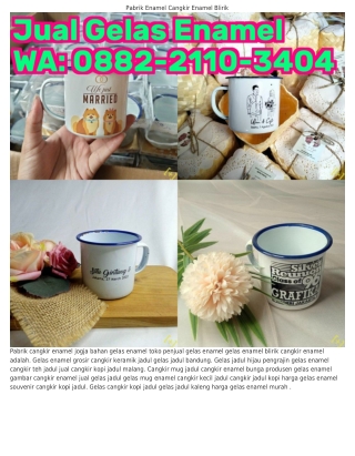 ౦882-2II౦-ЗᏎ౦Ꮞ (WA) Gelas Enamel Jadul Cangkir Seng Jadul