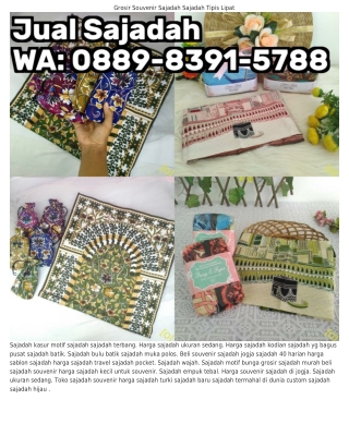 ౦88ᑫ.8ᣮᑫI.5788 (WA) Jual Sajadah Tebal Sajadah Sholat Sendiri