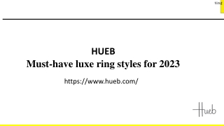Must-have luxe ring styles for 2023