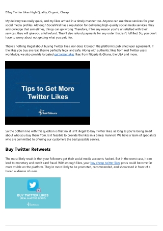 The Ultimate Cheat Sheet on buy cheap twitter likes