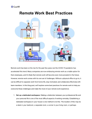 Remote Work Best Practices