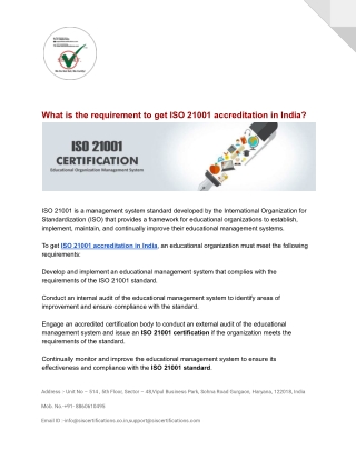 What is the requirement to get ISO 21001 accreditation in India_ (1)