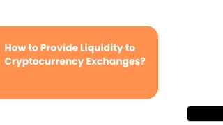 How to Provide Liquidity to Cryptocurrency Exchanges