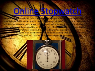 Online Stopwatch