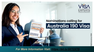 Nominations Calling for Australia 190 Visa