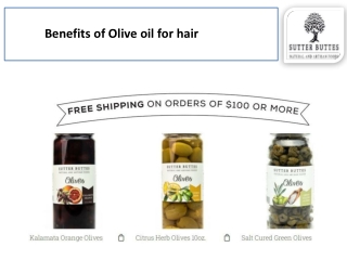 Benefits of Olive oil for hair