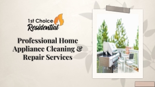 Professional Home Appliance Cleaning & Repair Services