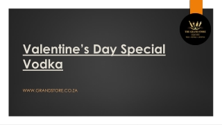 Valentine’s Day Special Vodka