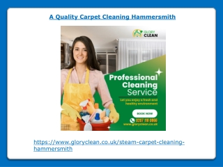 A Quality Carpet Cleaning Hammersmith