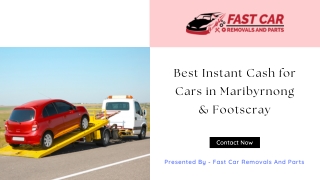 Best Instant Cash for Cars in Maribyrnong & Footscray