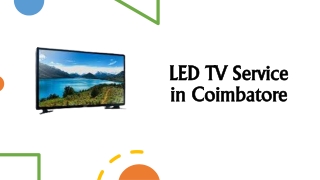 LED TV Service in Coimbatore