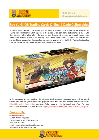 Buy Yu-Gi-Oh Trading Cards Online