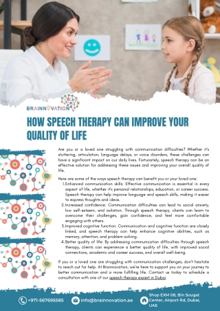 How Speech Therapy Can Improve Your Quality of Life