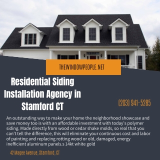 Residential Siding Installation Agency in Stamford CT