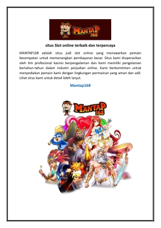 situs Slot online terbaik dan terpercaya