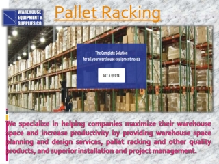 Pallet Racking PPT