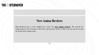 New Anime Reviews | Theouterhaven.net