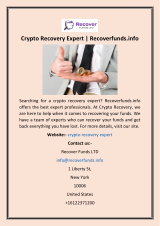 Crypto Recovery Expert  Recoverfunds.info