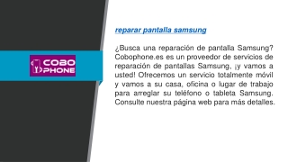 Reparar Pantalla Samsung Cobophone.es